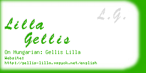 lilla gellis business card